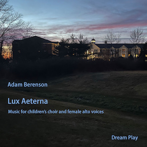 A sprawling ranch house with a lawn at sunset in the winter